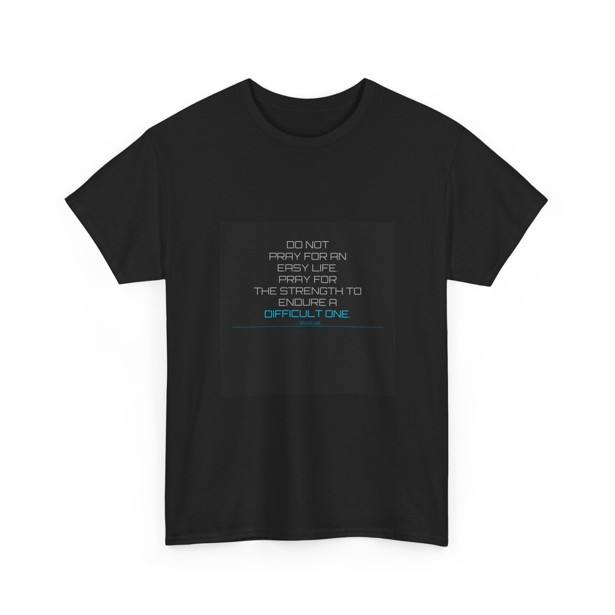 Bruce Lee Hard Life Quote Tee